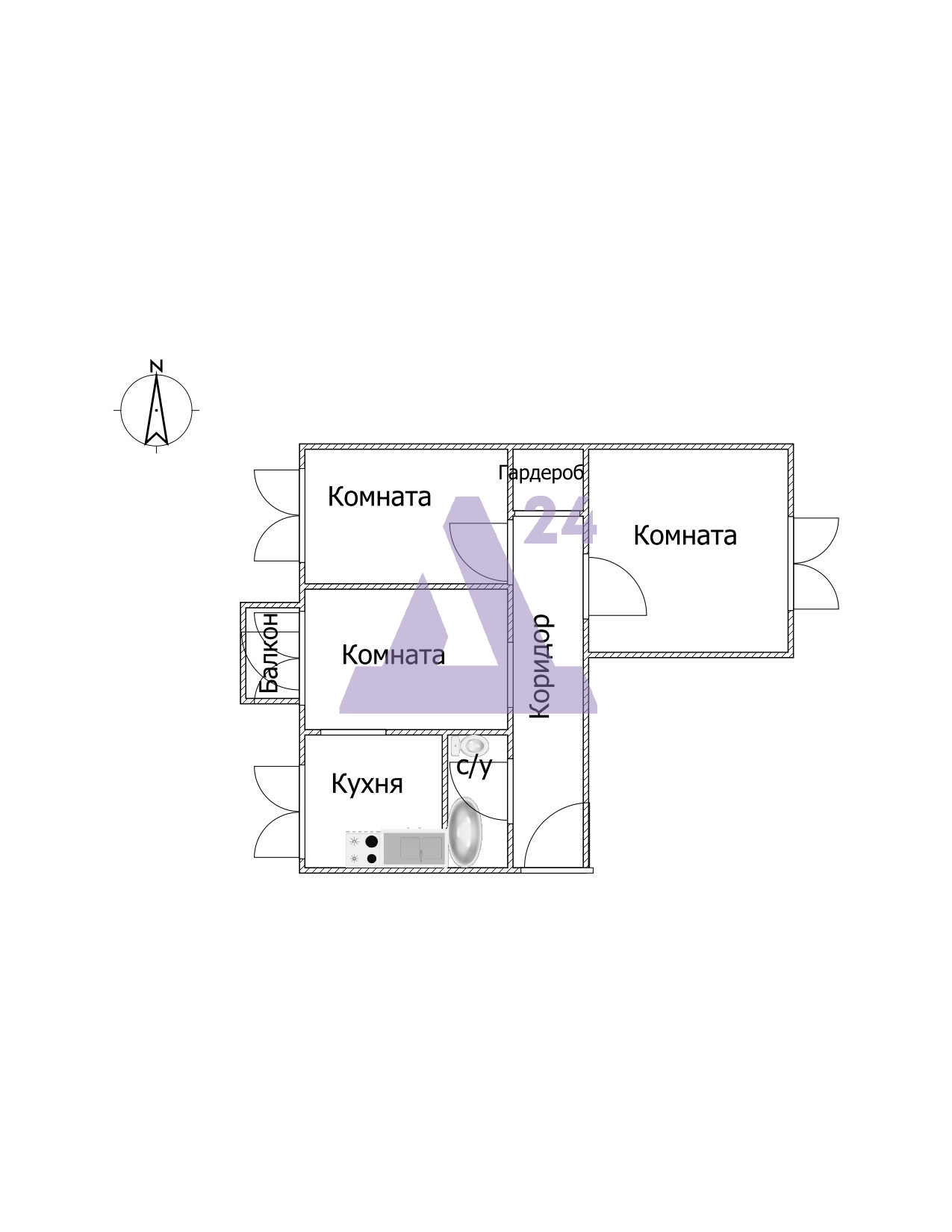 Квартира на продажу в Рубцовске, улица Комсомольская, дом 145 фото №21