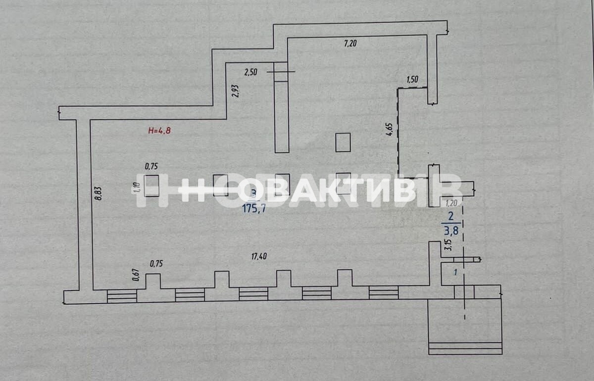 ПСН · 180.9 м² · 1/6 этаж