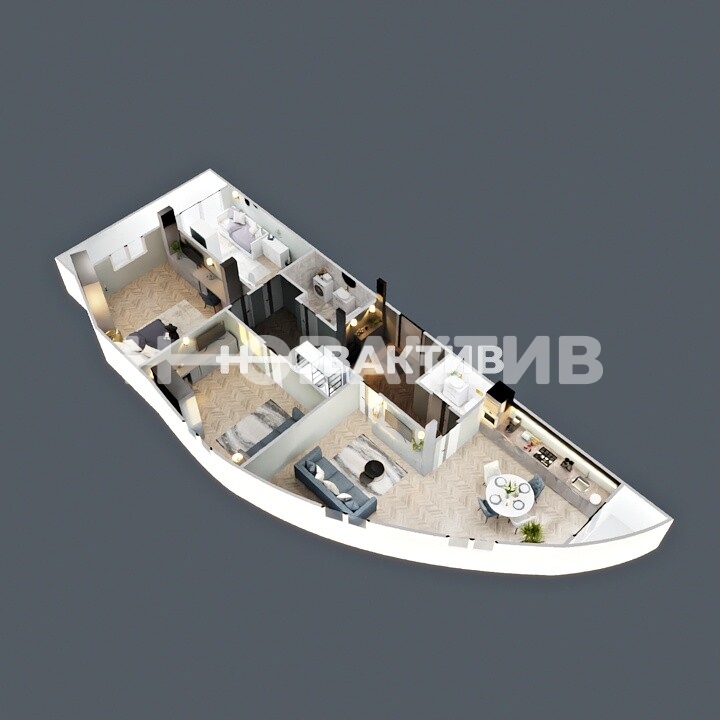 4-комн. квартира · 114 м² · 18/18 этаж — Изображение 38