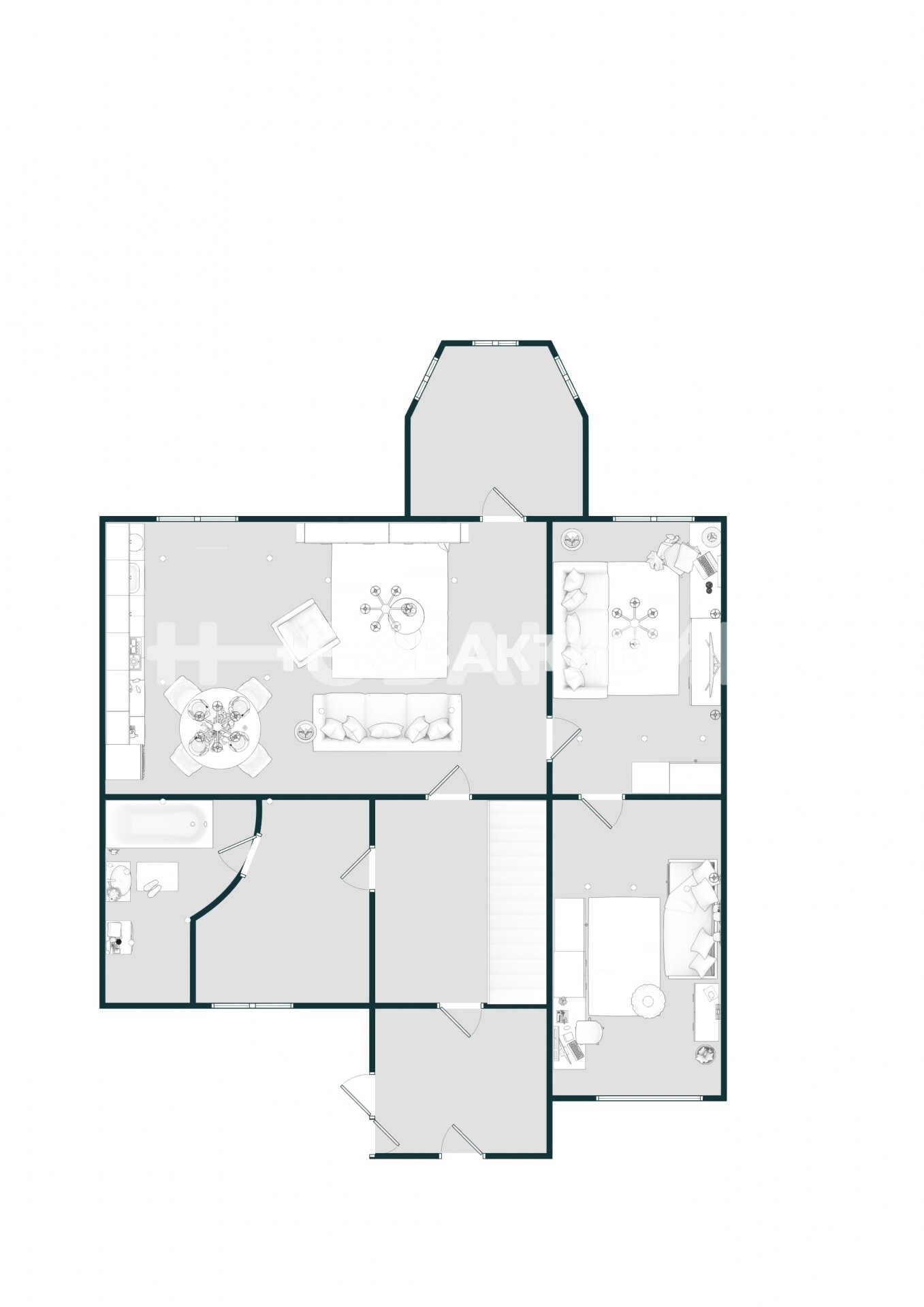 2-этажного Дом · 192 м² · 7.0сот.