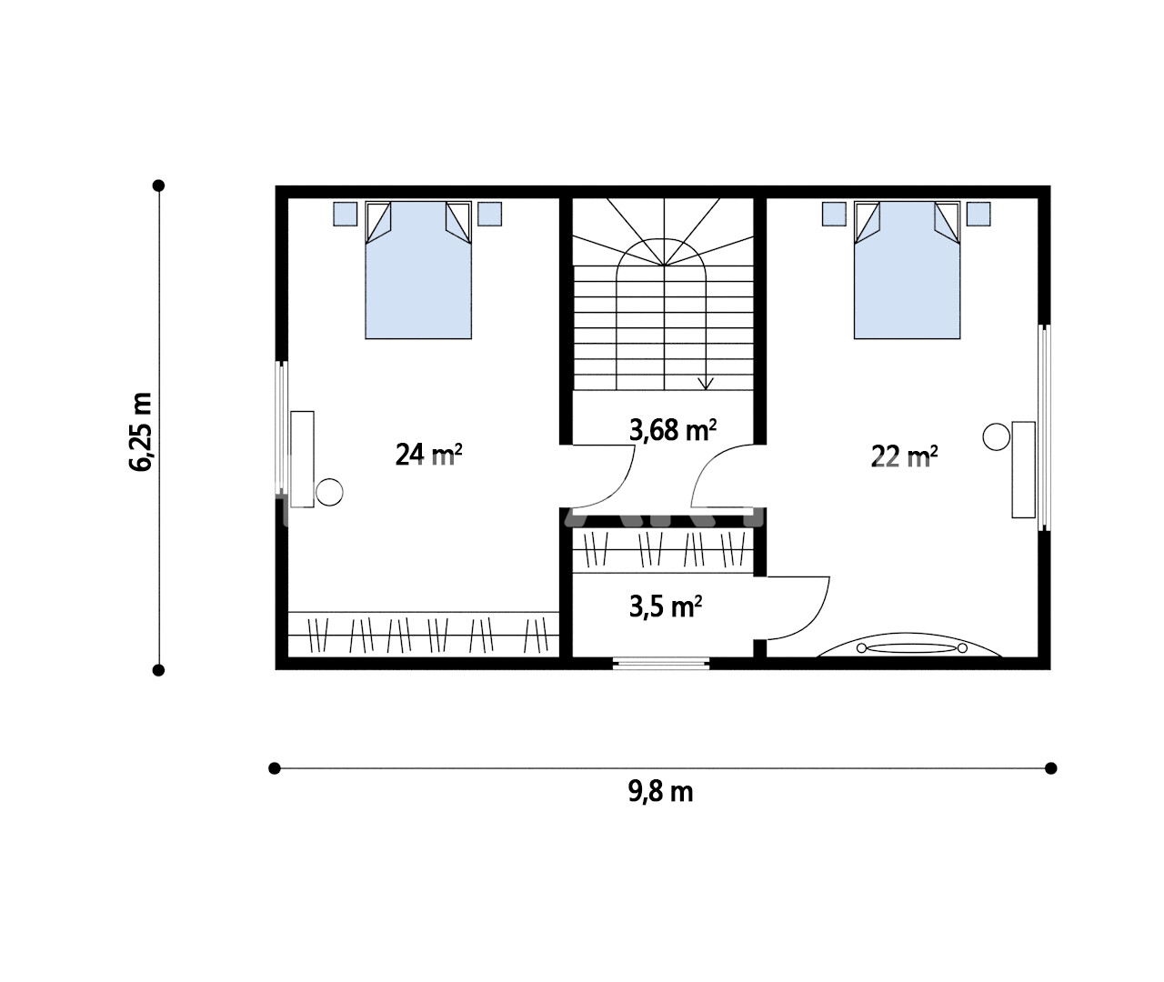 2-этажного Дом · 107 м² · 12.0сот. — Изображение 4