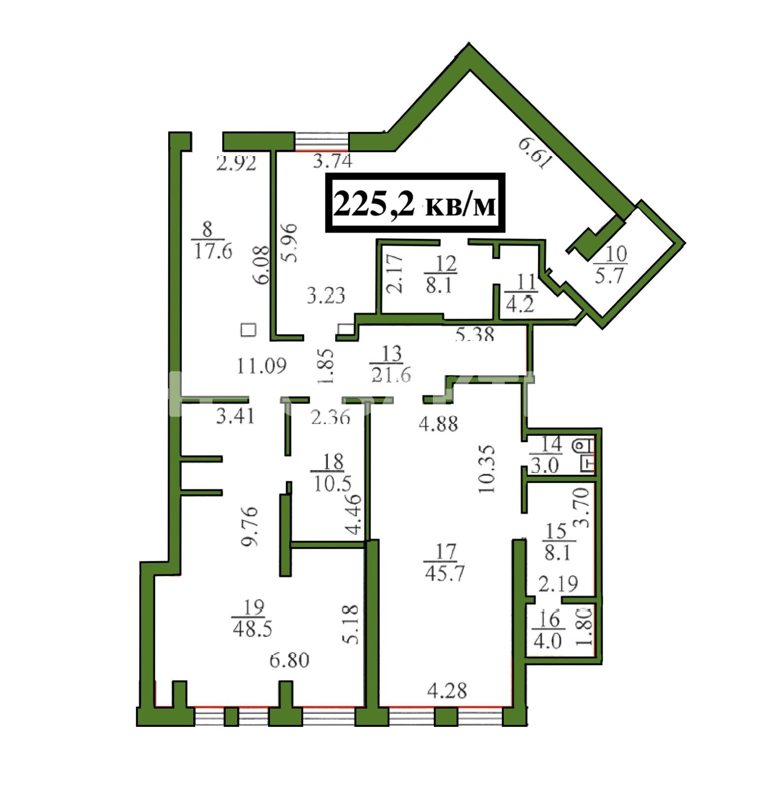 ПСН · 222.4 м² · 1/25 этаж — Изображение 21