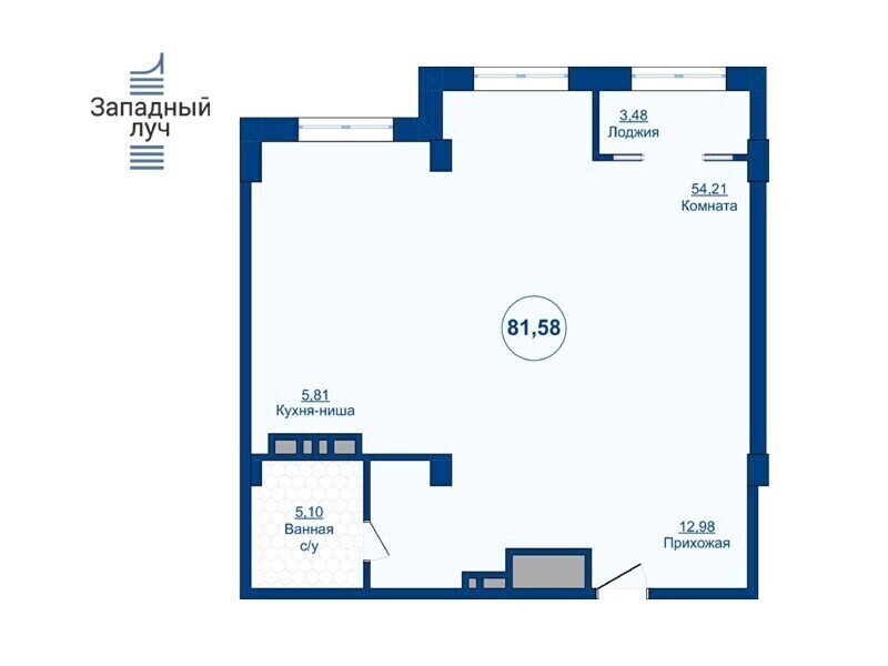 Планировка 3-комн