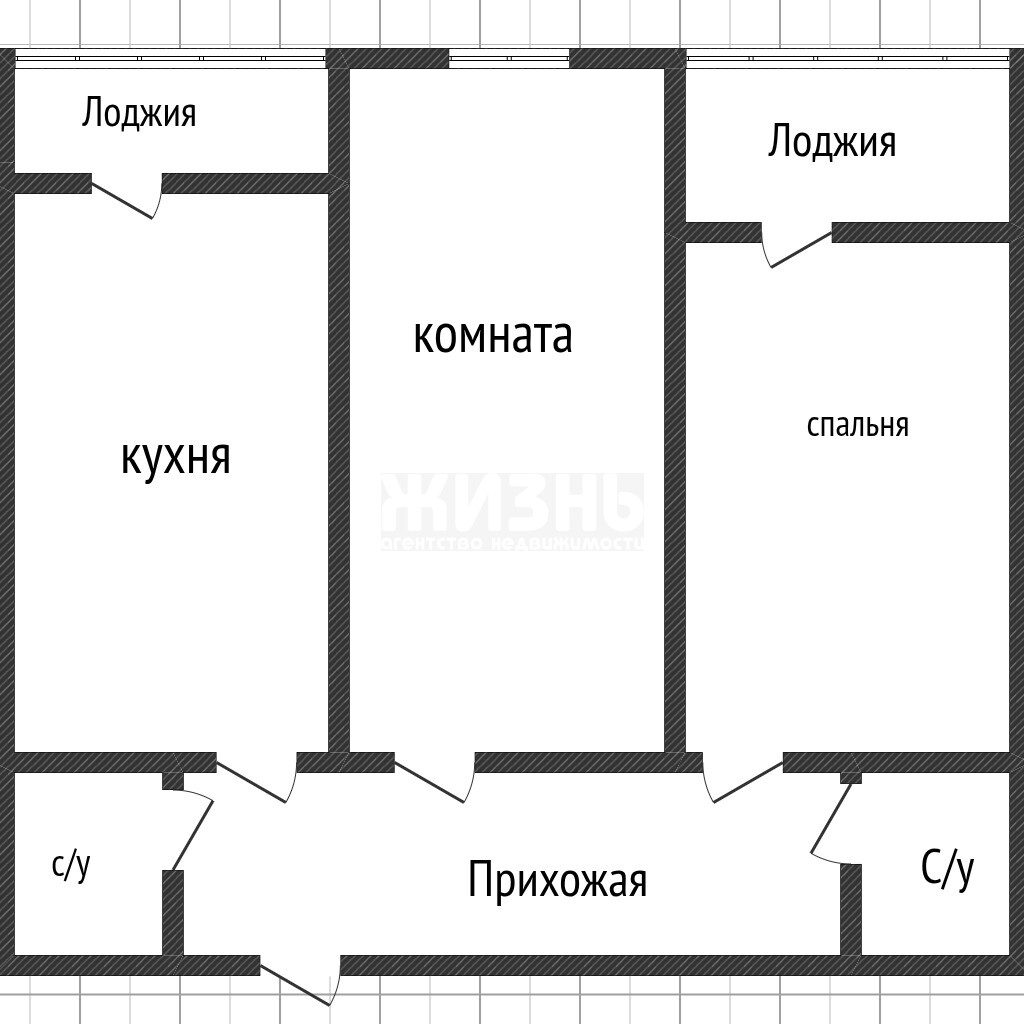 2-к. квартира, 59.3 м², 9/20 эт. — фото 25